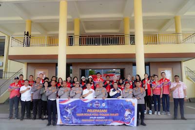 Kapolda Sulut Lepas Atlet Bola Voli Sulut Berlaga di Ajang Kapolri Cup 2023, GM PLN UID Suluttenggo Siap Beri Dukungan&nbsp;Penuh