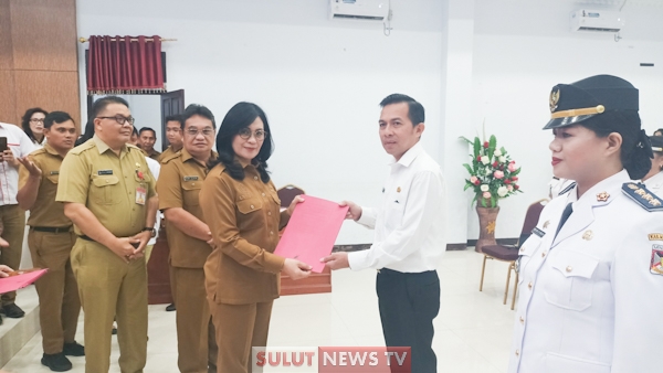 Tendean Promosi ke Eselon II, Sekda Watania Lantik 127 Pejabat Pemkab&nbsp;Minahasa