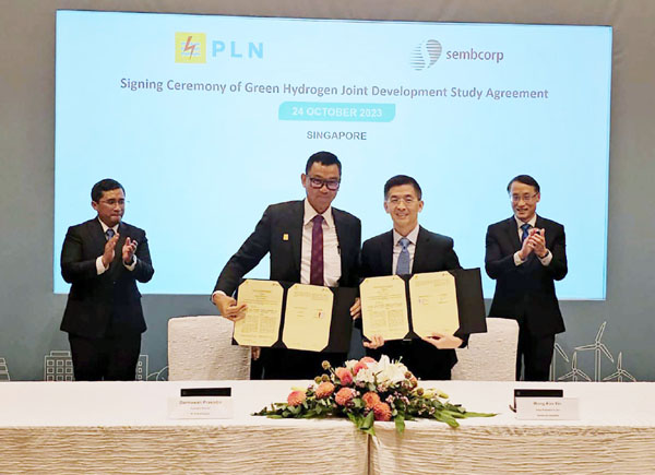 Gandeng Perusahaan Singapura, PLN Kembangkan Produksi Hidrogen&nbsp;Hijau