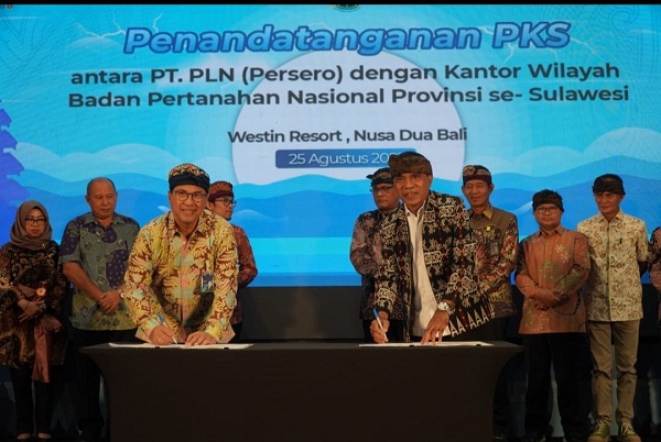 Kolaborasi Amankan Aset Negara, PLN-BPN se-Sulawesi Teken&nbsp;PKS