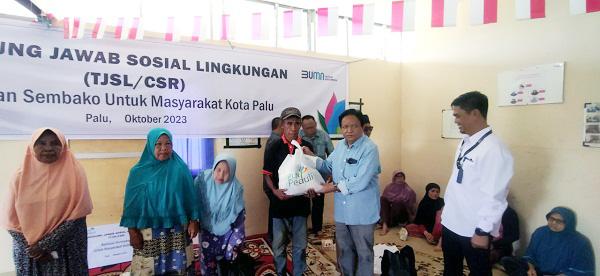 Peduli Warga Kurang Mampu, PLN Salurkan Paket Sembako di HLN&nbsp;ke-78