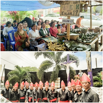 Kolom XVII GMIM Exodus Paniki Dua Juara I Lomba Penataan Meja, Suguhkan Tema Kampoeng Minahasa Food, Dessert And&nbsp;Costum