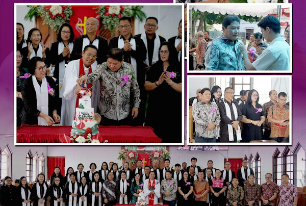 Video: Bupati Kumendong dan Sekda Watania Hadiri Ibadah HUT Ke-61 Jemaat GMIM Moria&nbsp;Sasaran