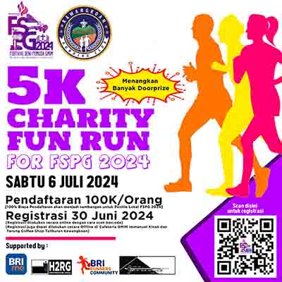Ayo Ramaikan Event Charity Fun Run for FSPG 2024, Pendaftaran Dibuka Untuk&nbsp;Umum