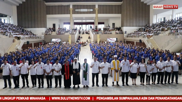 Video: Pengambilan Sumpah Janji dan Penandatanganan Perjanjian Kerja ASN di Lingkup Pemkab&nbsp;Minahasa