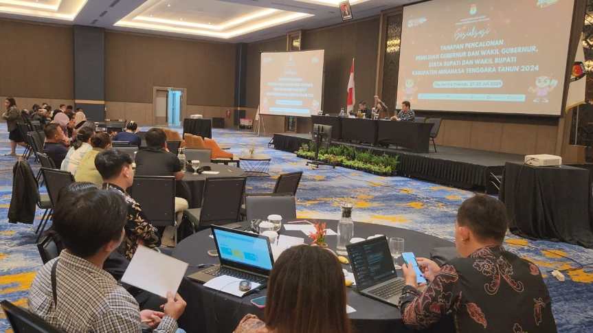 KPU Minahasa Tenggara Gelar Sosialisasi Tahapan Pilkada&nbsp;2024