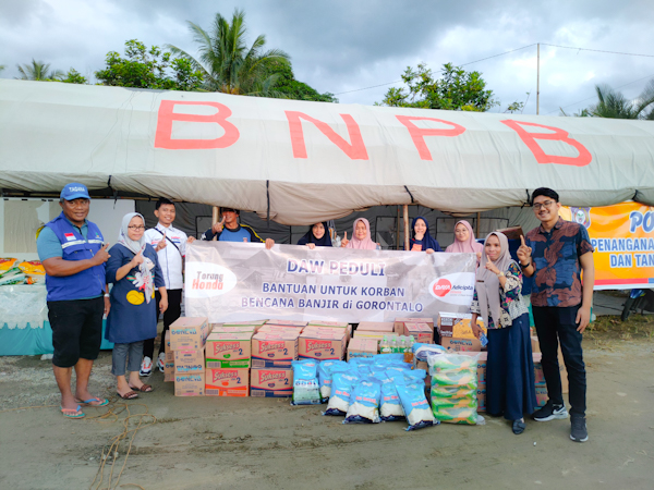 Peduli Korban Bencana Banjir di Gorontalo, DAW Salurkan Bantuan Pangan dan Bahan&nbsp;Pokok