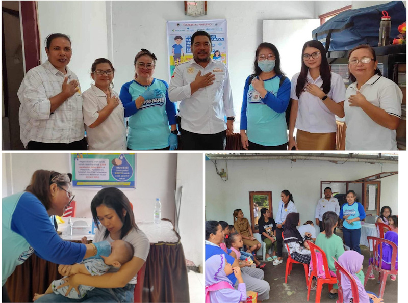 Pemdes Pineleng Satu Timur Sukseskan Pekan Imunisasi&nbsp;Nasional