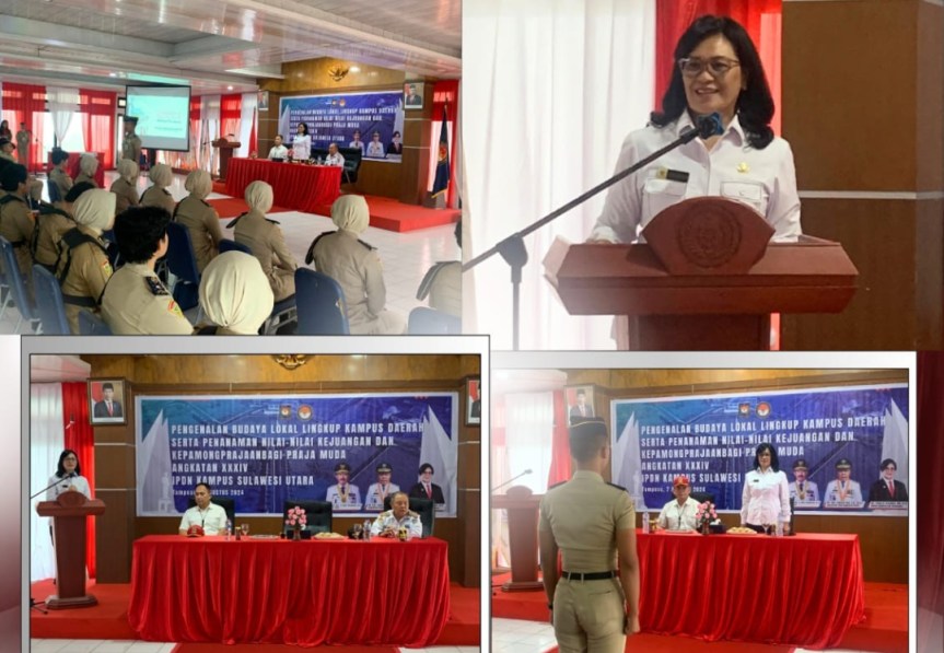 Tumbuhkan Kecintaan Terhadap Budaya Daerah, Sekda Minahasa Berikan Materi Pengenalan Budaya Lokal Bagi Praja Muda Angkatan XXXIV di IPDN Kampus&nbsp;Sulut.