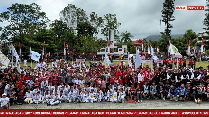 Video: Dibuka Bupati Kumendong, Ribuan Pelajar di Minahasa Siap Ikuti POPDA Tahun&nbsp;2024