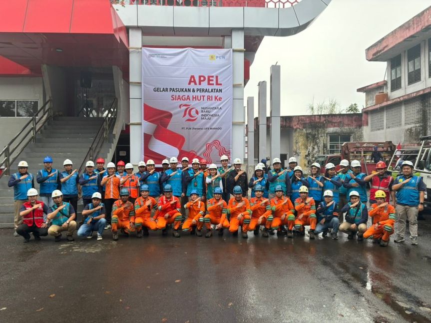 PLN UID Suluttenggo Gelar Apel Siaga Jelang Peringatan HUT RI&nbsp;ke-79