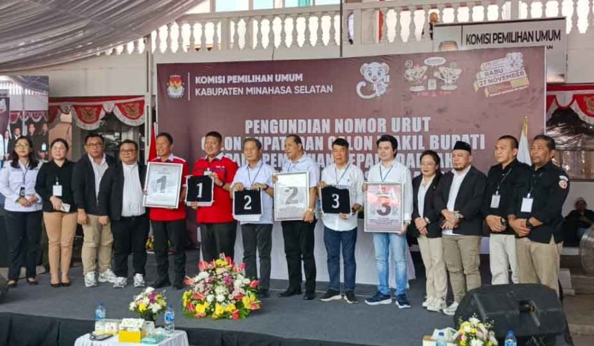 KPU Minsel Gelar Pleno Terbuka Penetapan Nomor Urut Paslon Pilkada&nbsp;2024