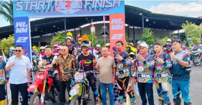 Ratusan Rider di Lepas WLMM Jajal Medan Ekstrem&nbsp;Tomohon