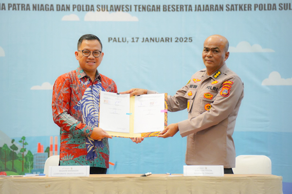 Pertamina Patra Niaga dan Polda Sulawesi Tengah Tandatangani Perjanjian Penyediaan BBM dan Pelumas T.A.&nbsp;2025