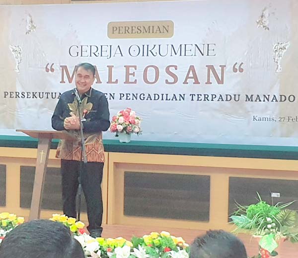 Sekkot Micler Lakat Hadiri Peresmian Gereja Oikumene ‘Maleosan’