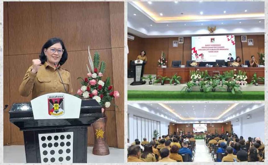 Sekda Minahasa Lynda Watania Buka Rapat Koordinasi Penyusunan LKPJ dan LPPD Tahun&nbsp;2024