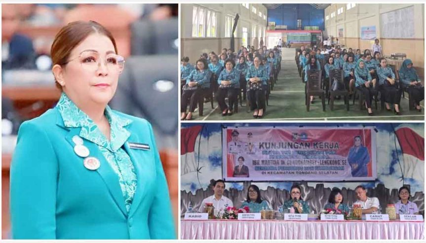 First Lady Minahasa Martina Dondokambey Lengkong Minta TP PKK di Tondano Raya jadi Mitra&nbsp;Pemerintah