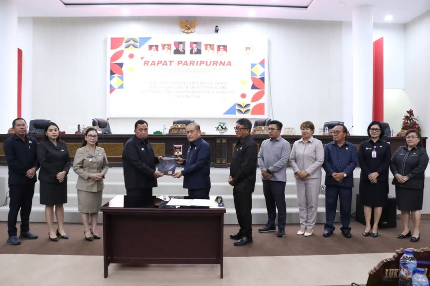 Bupati Robby Dondokambey Siap Tindak Lanjuti Rekomendasi LKPJ Kepala Daerah 2024 dari&nbsp;DPRD