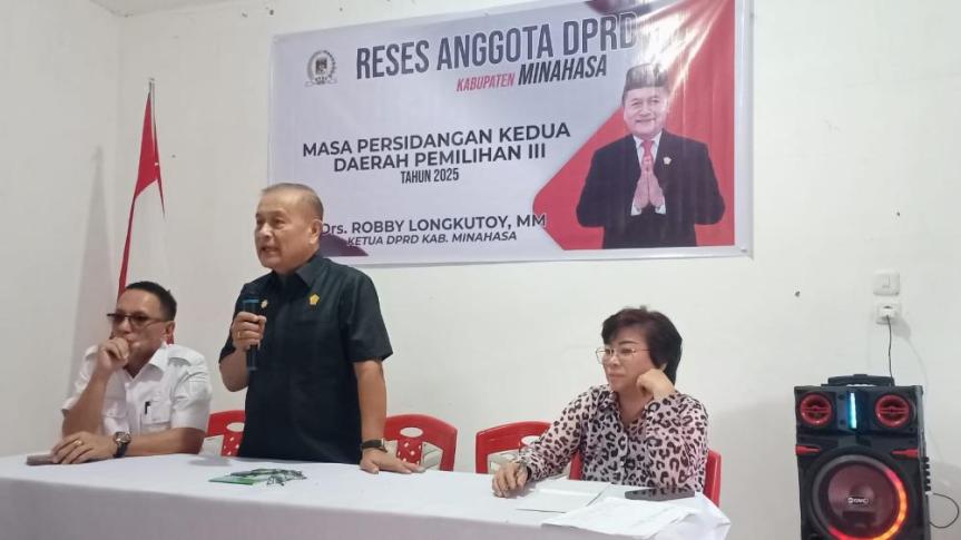 Ketua DPRD Minahasa Robby Longkutoy Serap Aspirasi Warga Dapil&nbsp;III