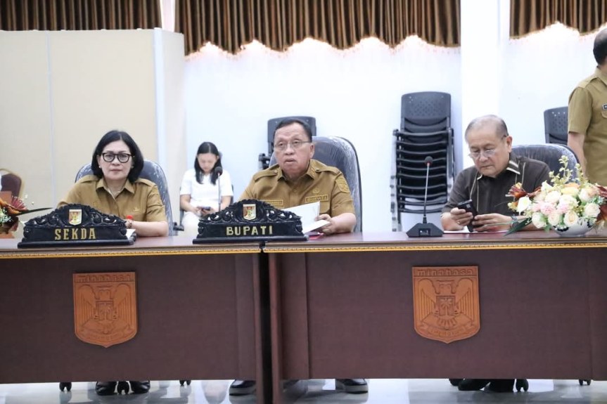 Bupati Minahasa Robby Dondokambey Ikuti Rakor Pengendalian Inflasi dan Sosialisasi Sekolah Unggul&nbsp;Garuda