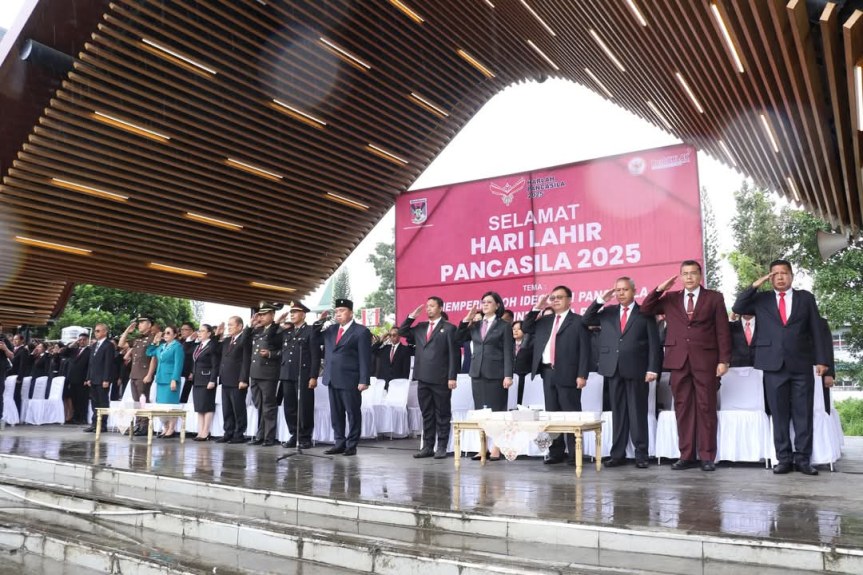 Maknai Peringatan Hari Lahir Pancasila 2025, Pemkab Minahasa Gelar Upacara&nbsp;Bendera