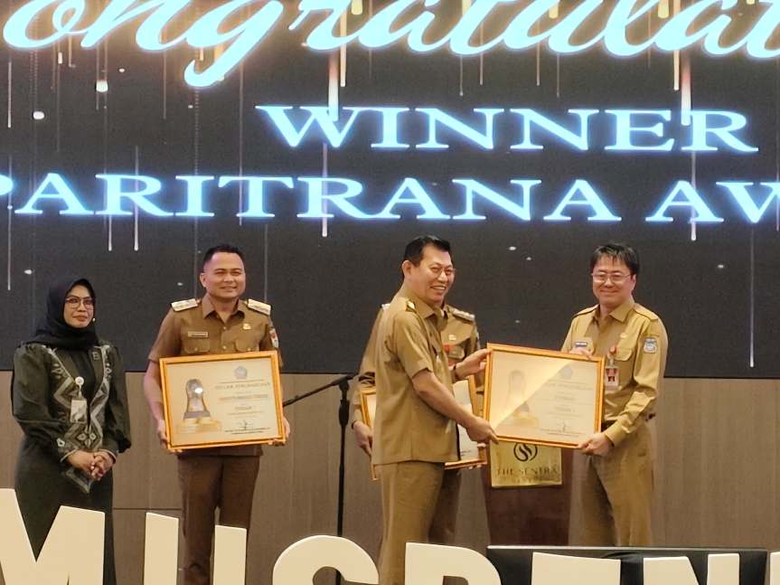 Komitmen Lindungi Pekerja Lewat Program Jamsostek, Pemkot Manado Raih Penghargaan Paritrana Award&nbsp;2024
