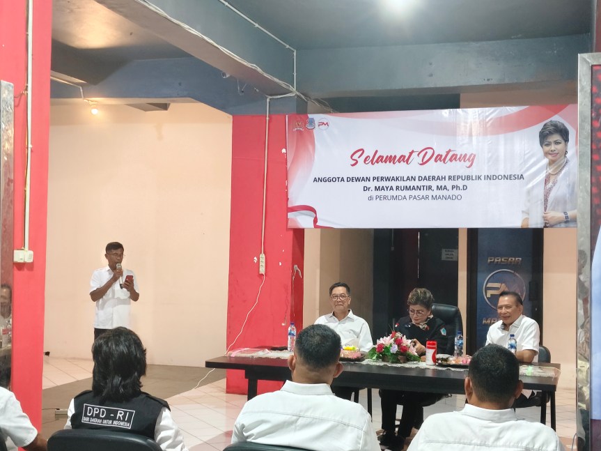 Perumda Pasar Manado Terima Kunjungan Anggota DPD RI Komite IV Dr Maya&nbsp;Rumantir