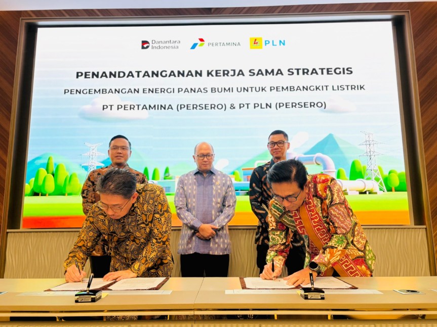 Diinisiasi Danantara, PLN – Pertamina Teken Kerja Sama Pengembangan Energi Panas Bumi&nbsp;Nasional