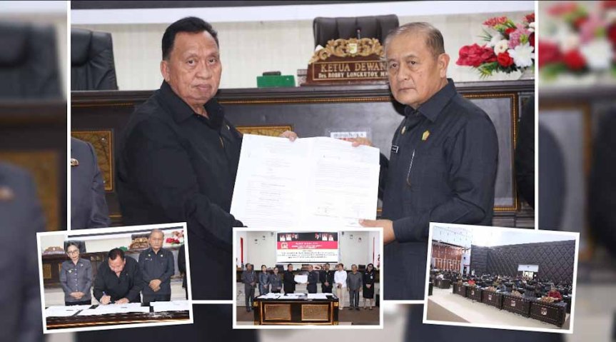 Eksekutif dan Legislatif Minahasa Teken Nota Kesepakatan Perubahan KUA-PPAS&nbsp;2025