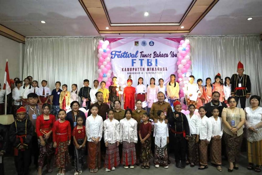 Buka FTBI 2025, Wabup Sarundajang Ajak Generasi Muda Cintai Bahasa&nbsp;Daerah