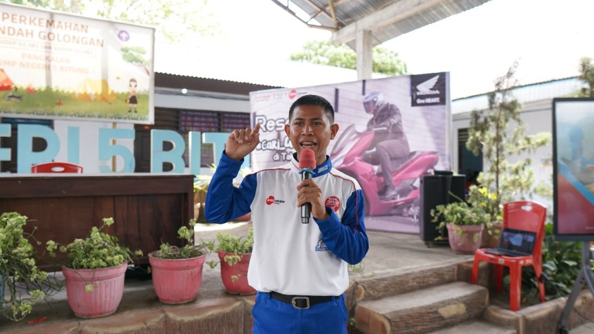 Pelajar SMP dan SMA di Bitung Dapat Pembekalan Safety Riding dari&nbsp;Honda
