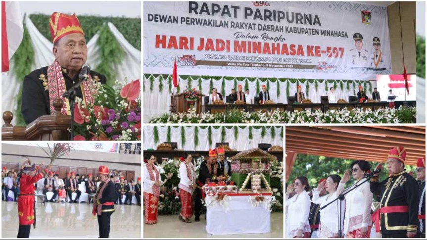 Puncak Perayaan Hari Jadi Minahasa ke-597, 5 November Tahun&nbsp;2025