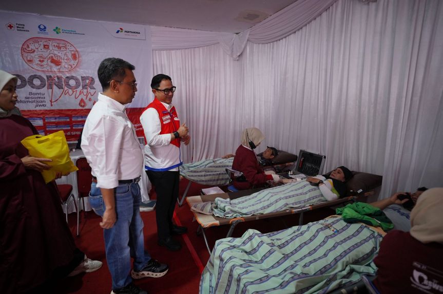 Pertamina Gelar Donor Darah Serentak di 21 SPBU se-Sulawesi dalam Rangka HUT Pertamina&nbsp;ke-68