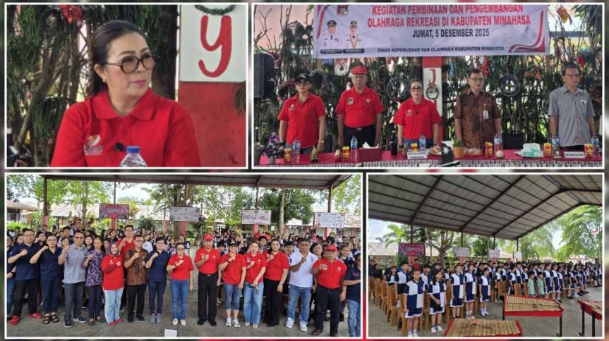 Ketua KORMI Minahasa MWL Lakukan Pembinaan dan Pengembangan Olahraga Rekreasi Bagi&nbsp;Pelajar