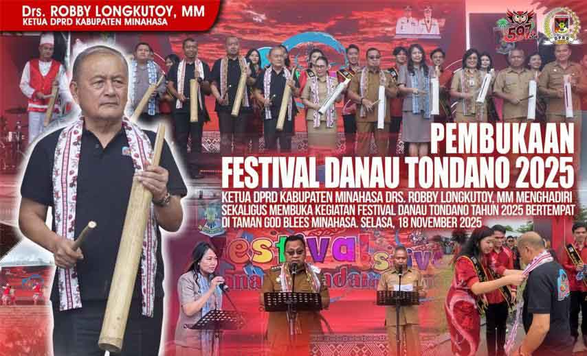 ‎Ketua DPRD Minahasa Robby Longkutoy Tegaskan Dukungan Penuh untuk FDT&nbsp;2025‎