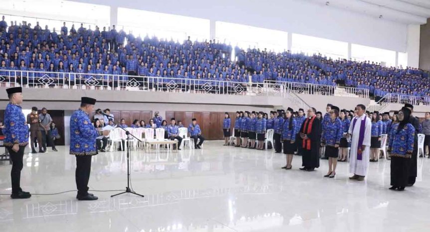 Dihari Bela Negara, Bupati RD Ambil Sumpah Janji P3K Tahap II dan P3K Paruh&nbsp;Waktu