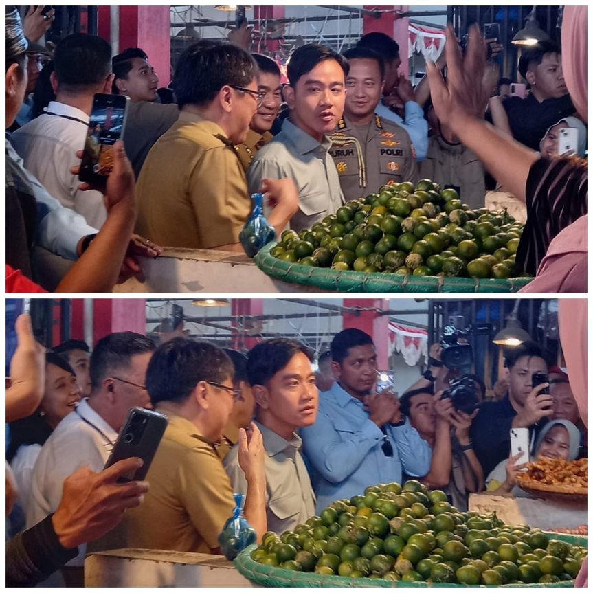 Wapres Gibran Turun Pasar Bersehati Manado jelang&nbsp;Natal