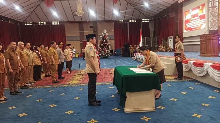 Pengurus Mabicab, Kwarcab, dan LPK Pramuka Manado Resmi&nbsp;Dilantik