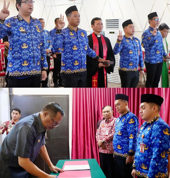 Wawali Richard Sualang Lantik Pejabat Fungsional Perencana Lingkup Pemkot&nbsp;Manado