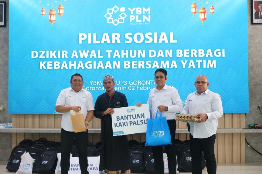 Lewat Program Sosial, YBM PLN Gorontalo Hadirkan Kebahagiaan untuk Anak Yatim dan&nbsp;Disabilitas