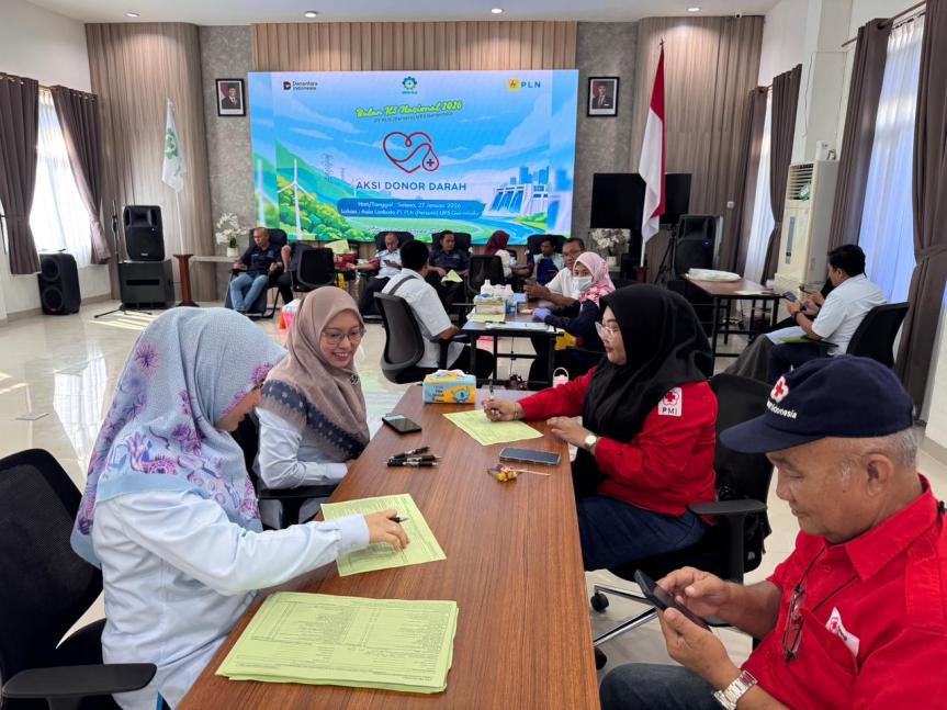 Semarakkan Bulan K3 Nasional, PLN UP3 Gorontalo Tingkatkan Kepedulian Sosial Melalui Aksi Donor&nbsp;Darah