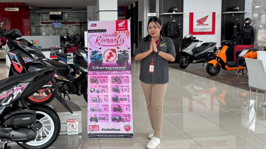 Honda Hadirkan Program ‘Honda Romantis’, DP Mulai 10 Persen dan Potongan Angsuran Rp100&nbsp;Ribu